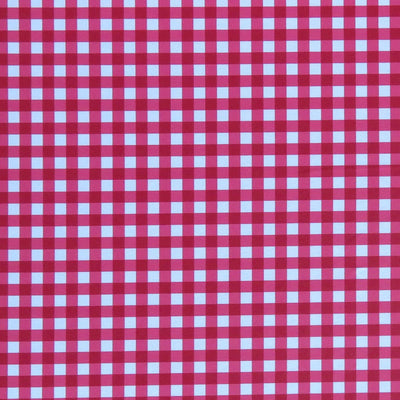 Classic Red Gingham Poly Spandex Swimsuit Fabric