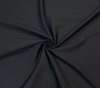 Black FlexSoft Nylon Spandex Athletic Jersey Knit Fabric