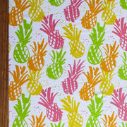Fluorescent Pineapples Poly Spandex Swimsuit Fabric