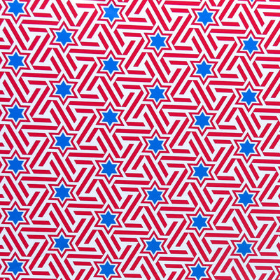Americana Stars and Stripes Poly Spandex Swimsuit Fabric