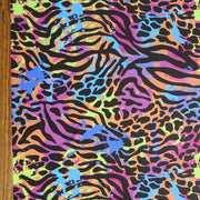 Animal Print with POP Poly Spandex Swimsuit Fabric