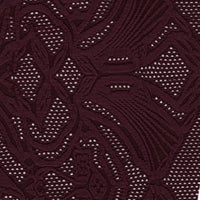 Carbon Merlot Floral Poly Lycra Mesh Fabric