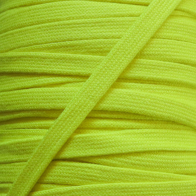 Bright Yellow 3/8 Cotton Hoodie Drawstring Flat Tape