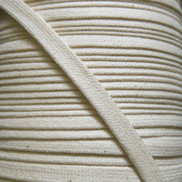 Natural 3/8 Cotton Hoodie Drawstring Flat Tape