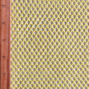 Lemon Diamond Nylon Spandex Mesh Fabric