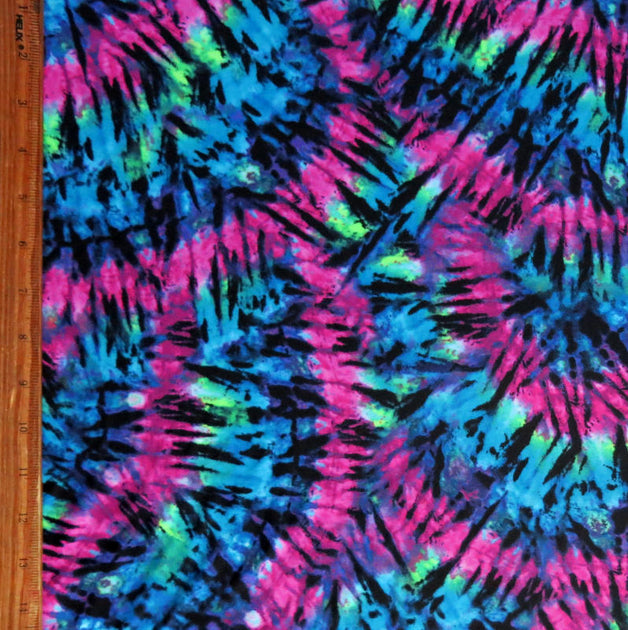 Neon Pink/Black Tie Dye DBP – Rose's Fabrics And Handmade