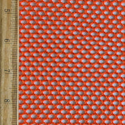 Orange Diamond Nylon Spandex Mesh Fabric