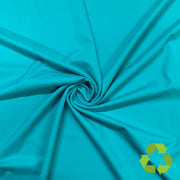 New Turquoise Palm Rec 18 Recycled Nylon Spandex Swimsuit Fabric
