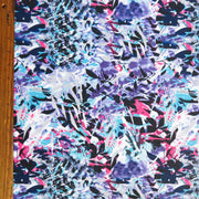 Pink Purple Turquoise Abstract Poly Spandex Swimsuit Fabric