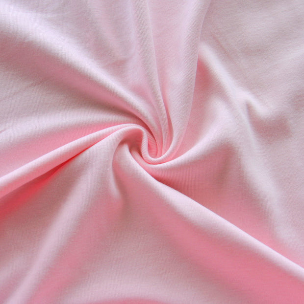 Light Pink Cotton Rib Knit Fabric