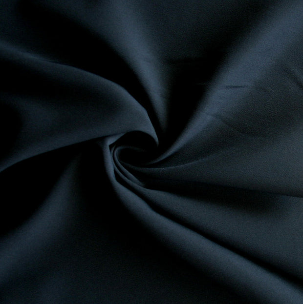 Black Dri-Fit Stretch Satin Woven Fabric