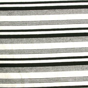 Black/White Thick and Thin Stripe Knit Fabric