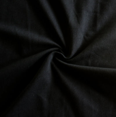 Black 12 oz. Cotton Lycra Jersey Knit Fabric