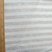 Champange Stripe Bamboo Lycra Knit Fabric