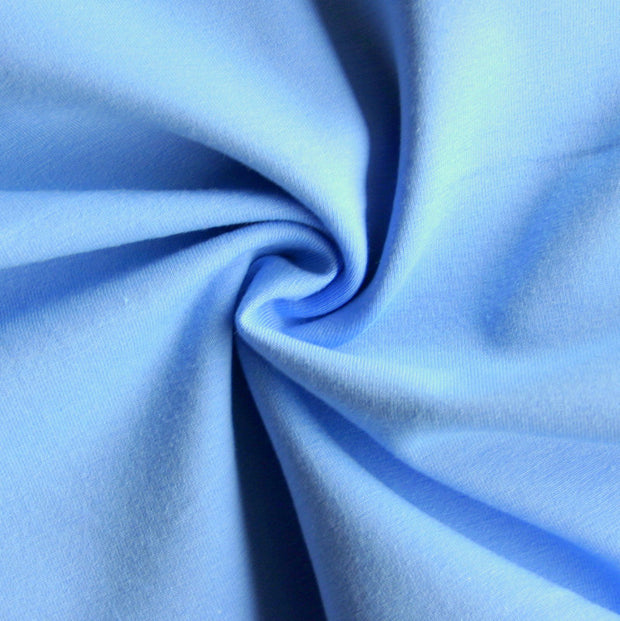 Columbia Blue 8 oz. Cotton Lycra Jersey Knit Fabric