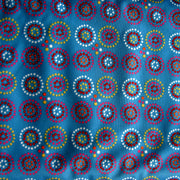 Dotty Circles PUL Knit Fabric, Blue Colorway