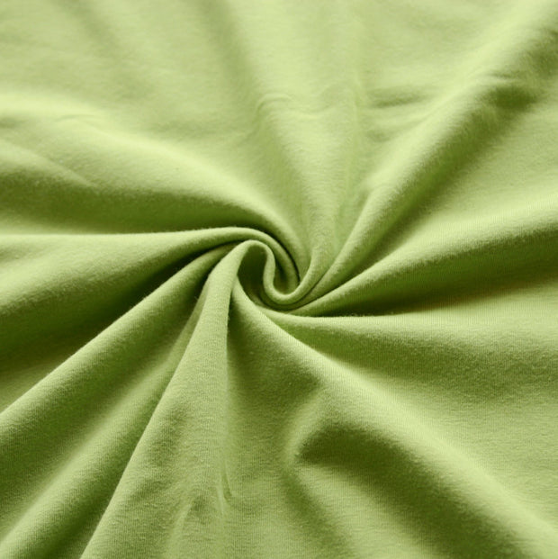Fern Green Cotton Lycra Jersey Knit Fabric