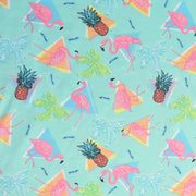 Flamingo Fanfare Microfiber Boardshort Fabric