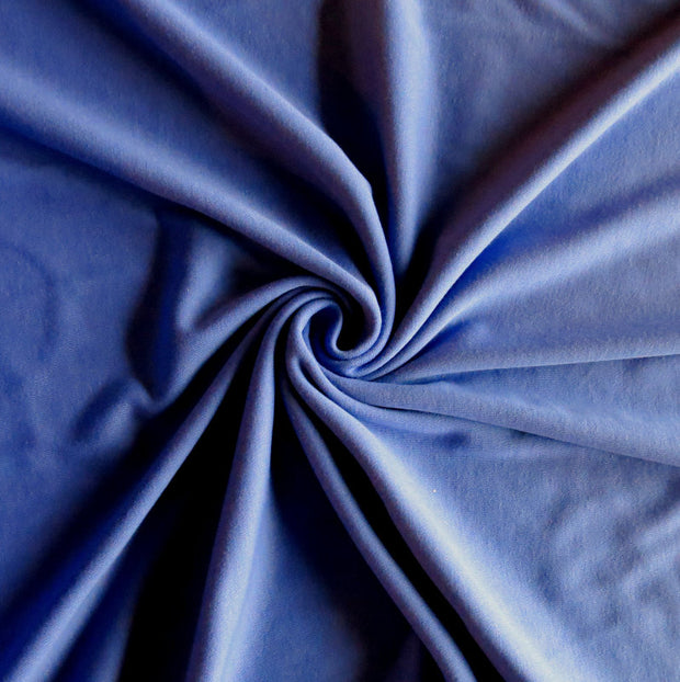 Grape Purple Cotton Interlock Fabric