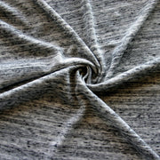 Grey Marble Poly Rib Knit Fabric