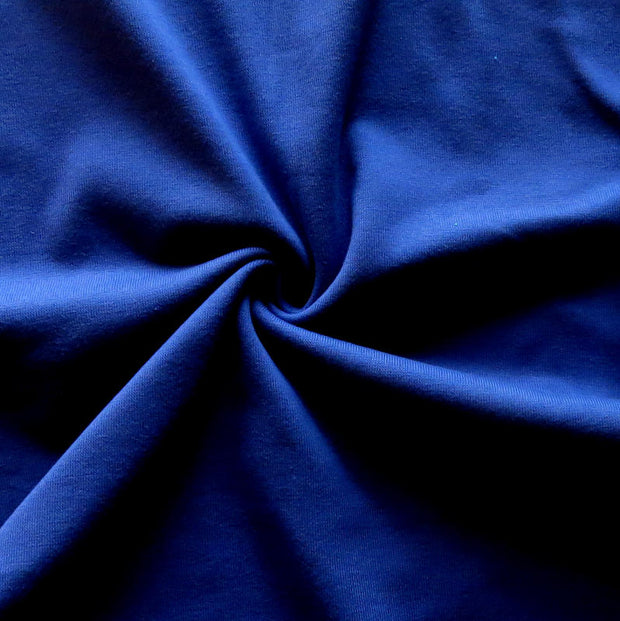 Dark Royalty Purple Cotton Heavy Rib Knit Fabric