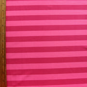 Hot Pink/Pink Stripe Nylon Lycra Swimsuit Fabric