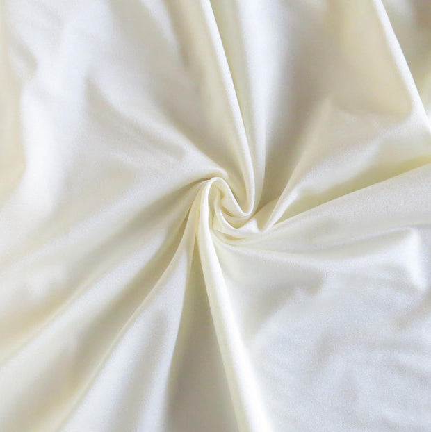 Ivory Solid Nylon Spandex Tricot Specialty Swimsuit Fabric