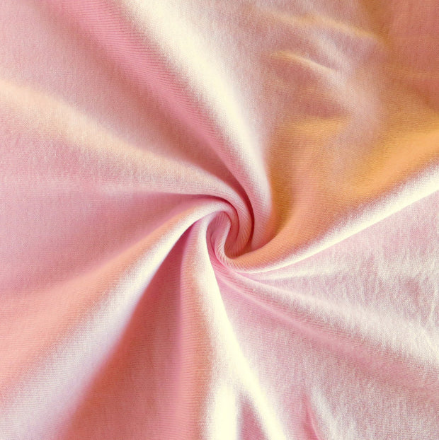Light Pink Cotton Heavy Rib Knit Fabric