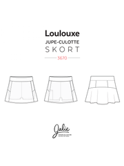 Loulouxe Skort Sewing Pattern by Jalie