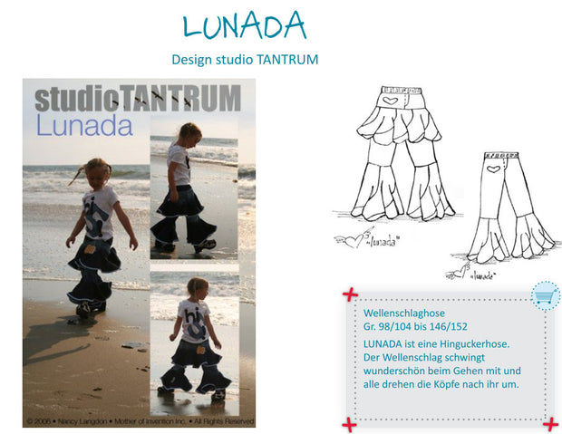 Lunada Flare Trousers and Skirty Pant Sewing Pattern by StudioTANTRUM