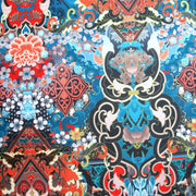 Marrakesh Paisley Nylon Spandex Swimsuit Fabric, Peacock Colorway