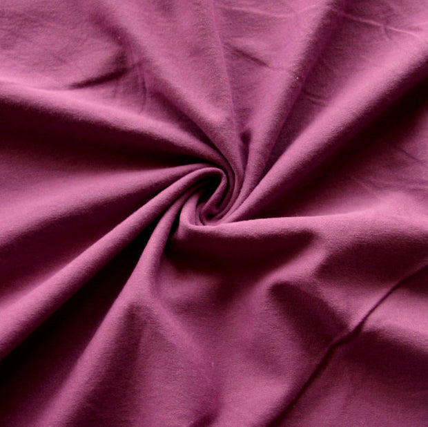 Mulberry Cotton Lycra Jersey Knit Fabric