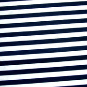 Navy and White 3/8" Stripe Nylon Lycra Swimsuit Fabric