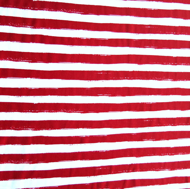 Distressed Patriotic Stripes Nylon Spandex Swimsuit Fabric