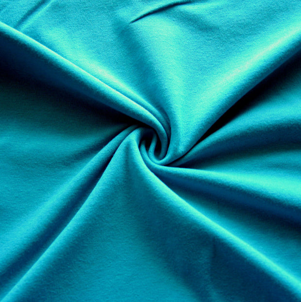 Peacock Cotton Lycra Jersey Knit Fabric