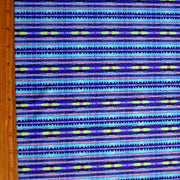 Purple, Aqua, Lime Abstract Stripe Nylon Lycra Swimsuit Fabric