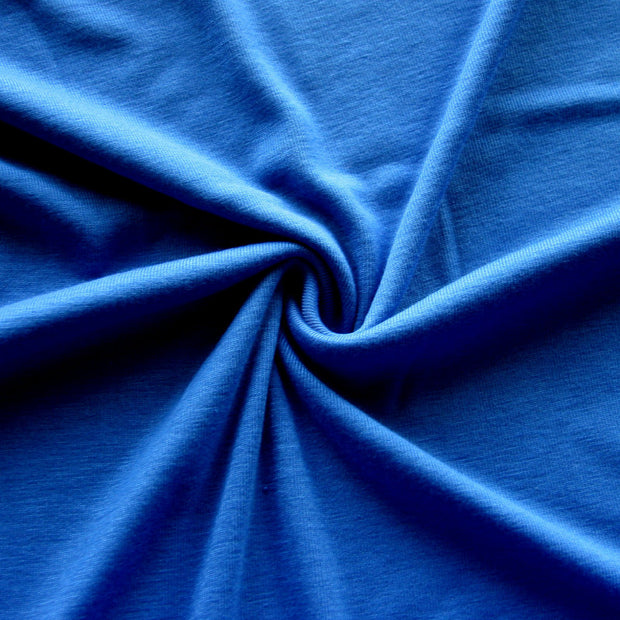 Royal Blue Cotton Modal Rib Knit Fabric