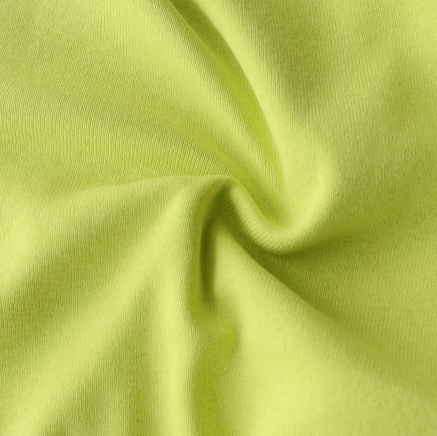 Sage Green Cotton Rib Knit Fabric