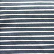 Slate Grey and White Stripe Nylon Lycra Swimsuit Fabric