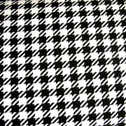 Small Black Houndstooth on White Nylon Lycra Swimsuit Fabric