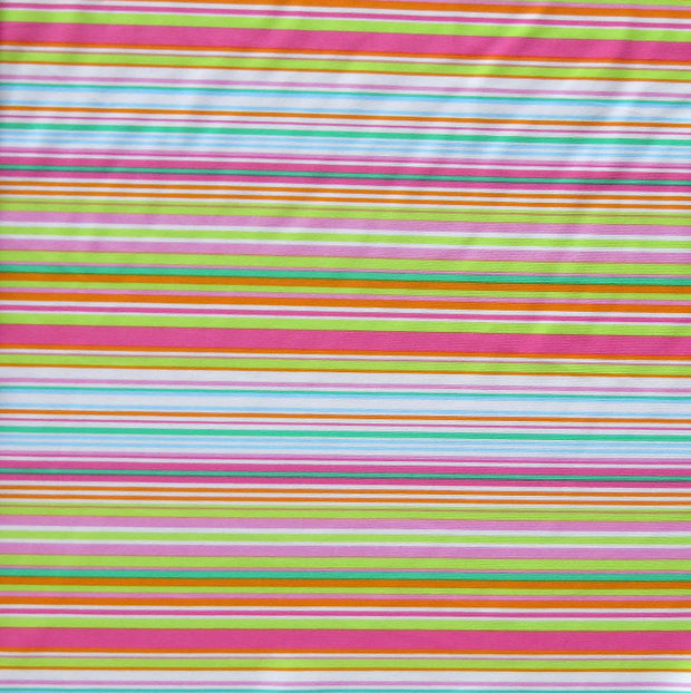 Spring in your Step Stripe Nylon Spandex Swimsuit Fabric