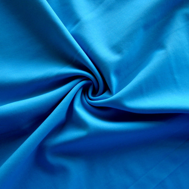 Turquoise Blue Nylon Lycra Swimsuit Fabric - 33" Remnant Piece