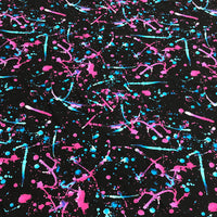 Vivid Paint Splatter Nylon Spandex Swimsuit Fabric