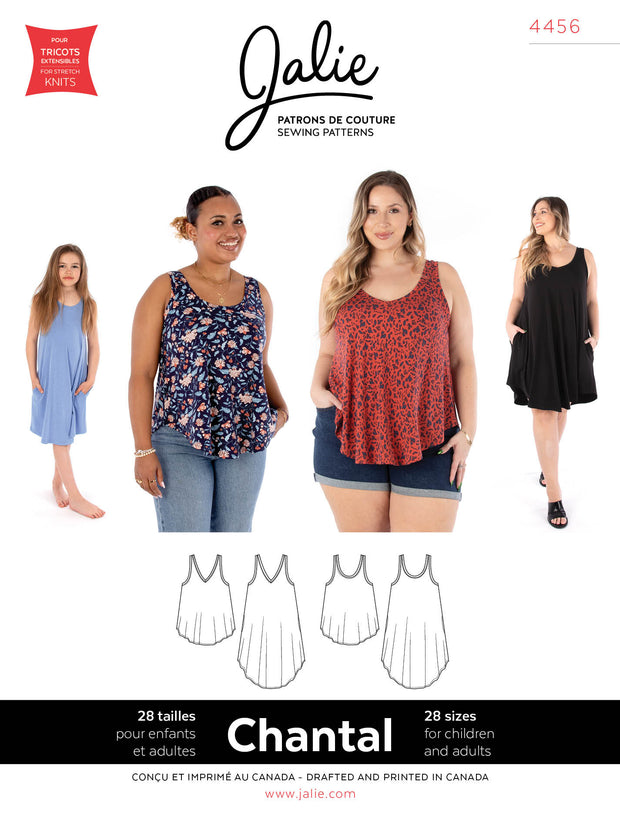 Chantal Swing Tank Top and Dress Sewing Pattern by Jalie The Fabric Fairy Chantal Swing Tank Top and Dress Sewing Pattern by Jalie The Fabric Fairy