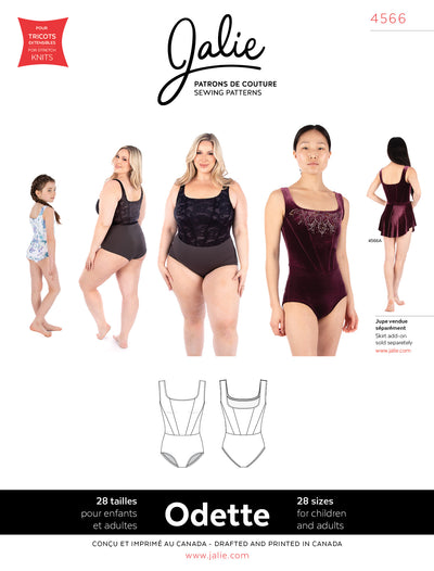 Odette Corset Style Leotard Sewing Pattern by Jalie