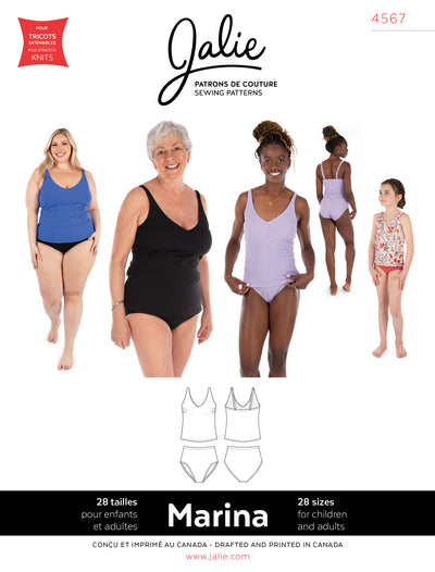 Marina Tankini Sewing Pattern by Jalie