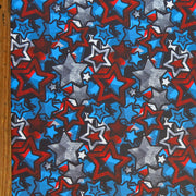 Americana Multicolored Stars Poly Spandex Swimsuit Fabric