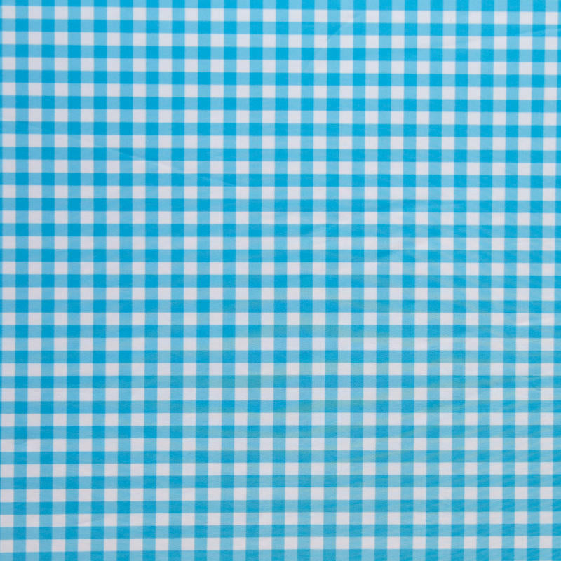 Azure Blue Gingham Poly Spandex Swimsuit Fabric – The Fabric Fairy