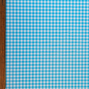 Azure Blue Gingham Poly Spandex Swimsuit Fabric