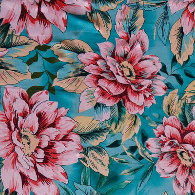 Beautiful Big Floral Poly Spandex Swimsuit Fabric